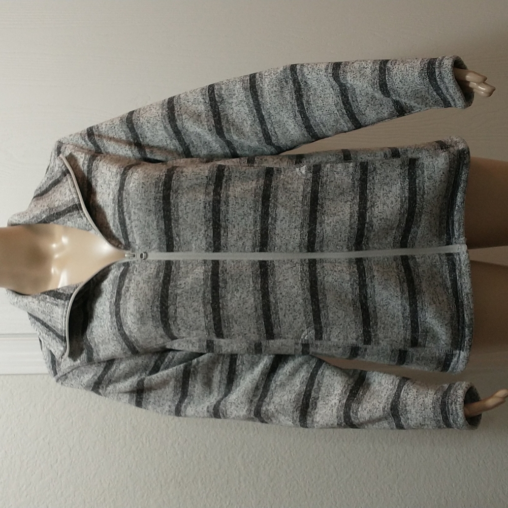 Faded Glory gray striped jacket